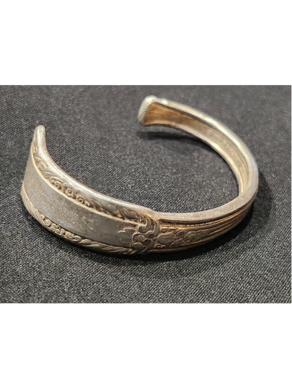 Silver Plated Treasure Spoon Cuff Bracelet